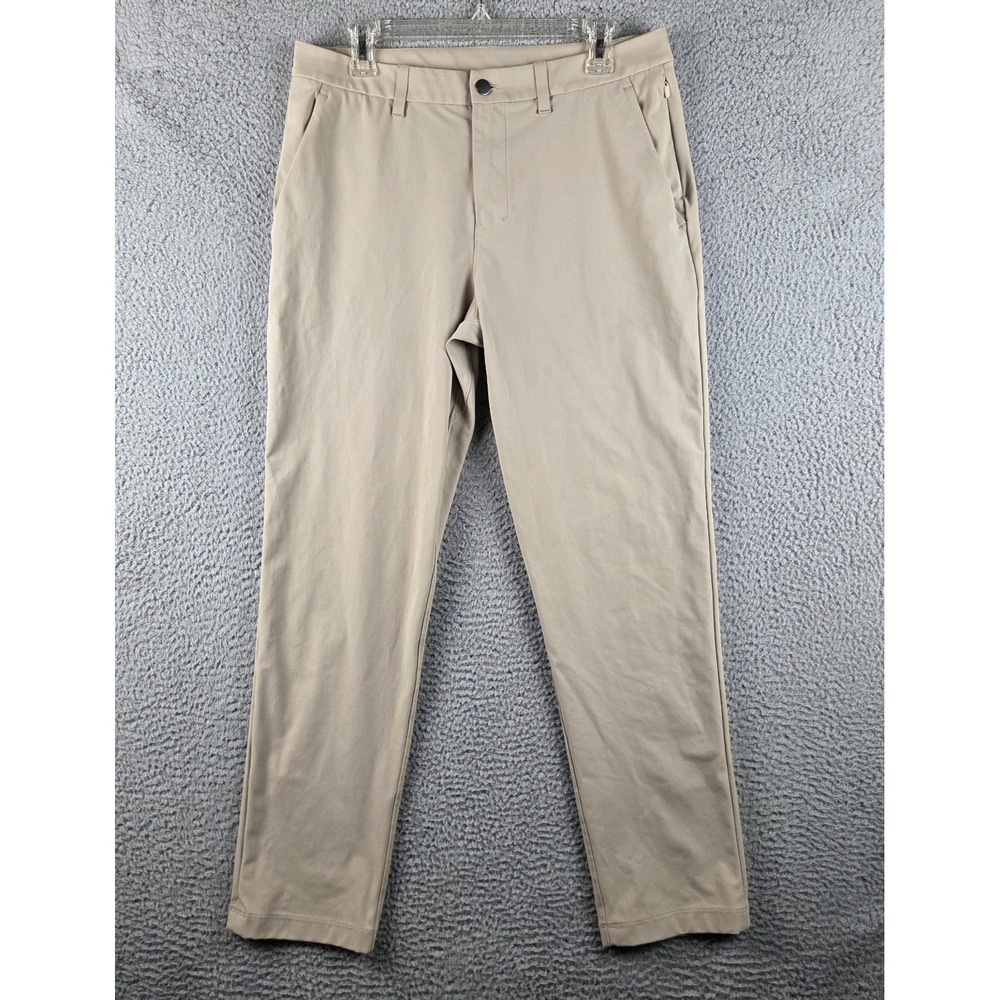 Lululemon ABC Pants Mens 32 (33x30) Beige Classic Stretch Warpstreme LM5AR3S